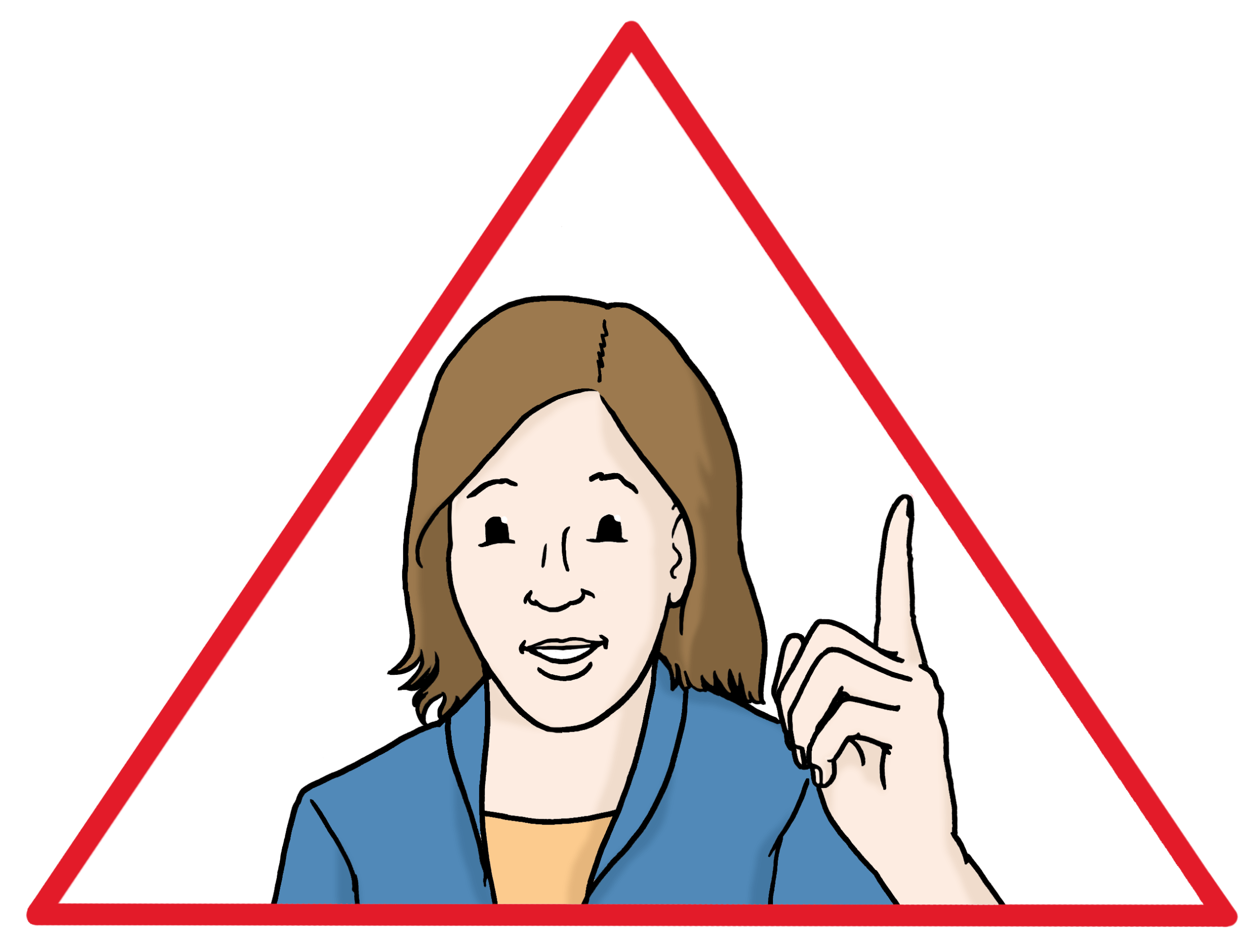 Symbolbild Comicstyle Achtung-Schild