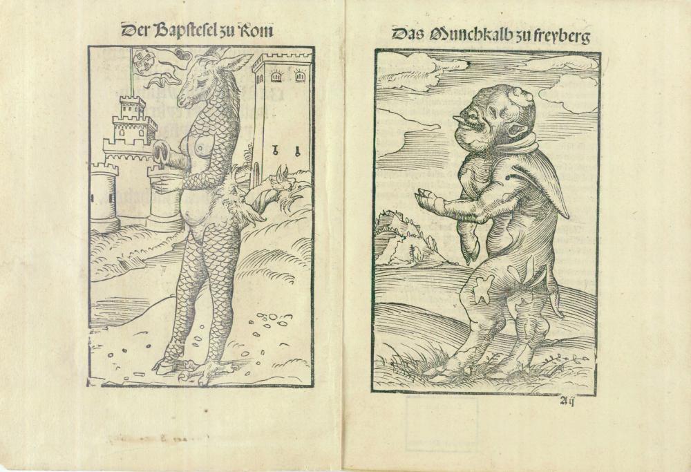 Bapstesel zu Rom und das Munchskalb zu freyberg