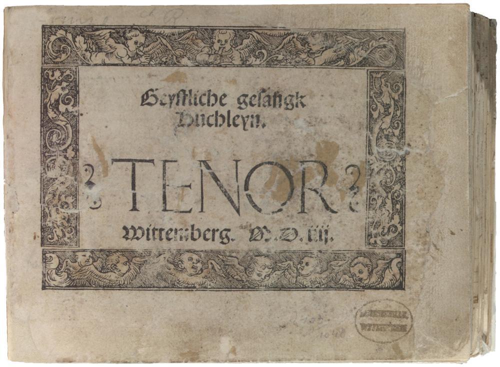 Gesangbuch Tenor, altes Papier
