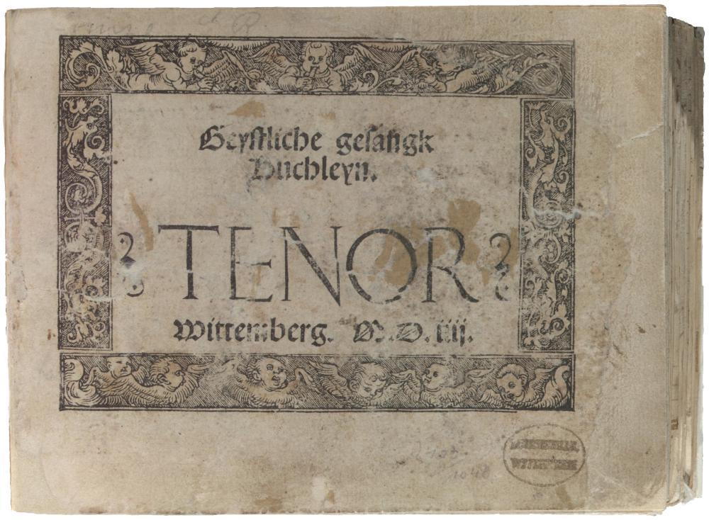 Gesangbuch Tenor, altes Papier