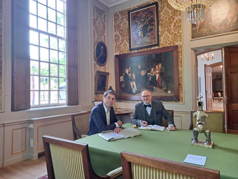 Dr. Tonko Grever und Dr. Thomas T. Müller im Luther Museum Amsterdam