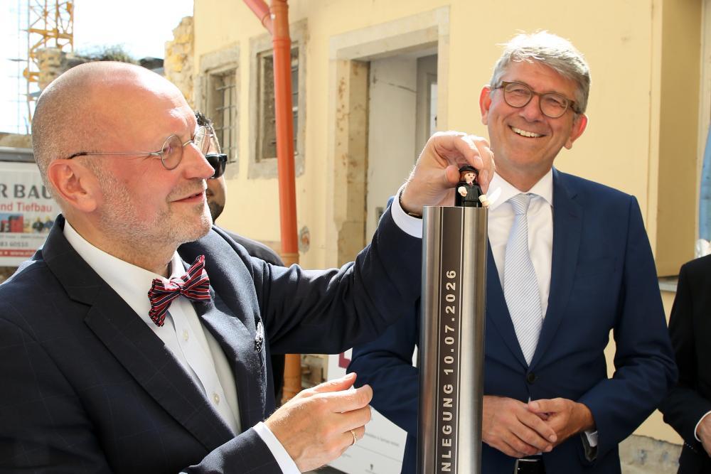 Grundsteinlegung am Lutherhaus
