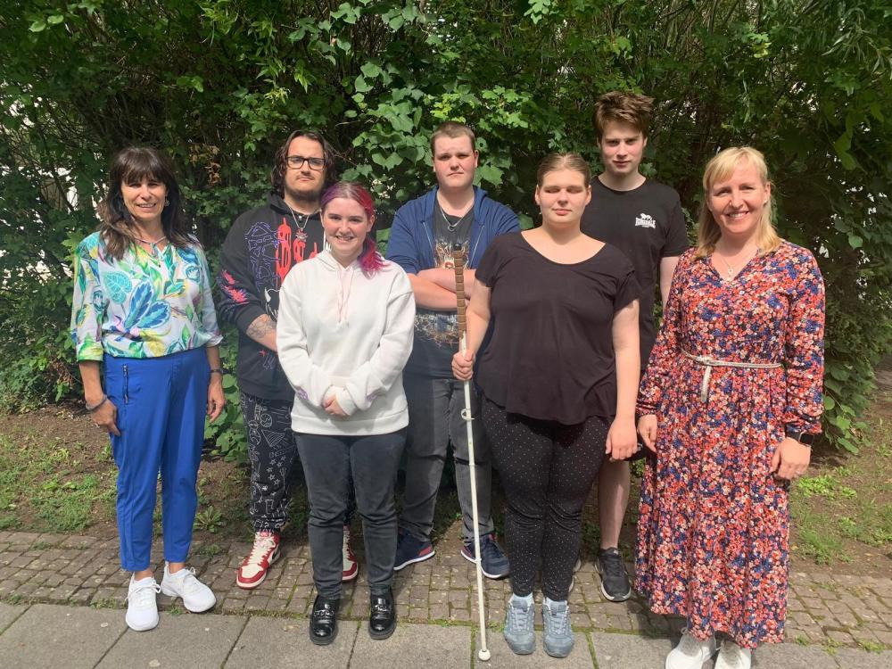 Schüler*innen des Landesbildungszentrums für Blinde und Sehbehinderte