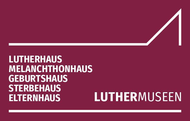 weinroter Hintergrund, weiße Schrift und Sprechblase; Aufzählung der 5 Häuser