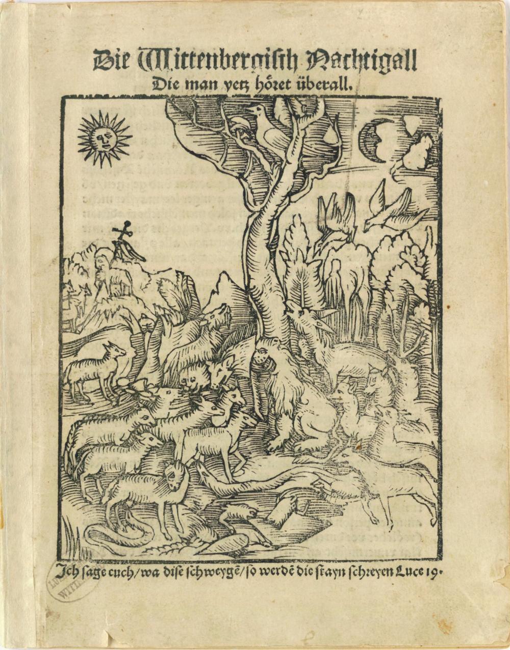 Titelblatt der Wittenbergischen Nachtigall