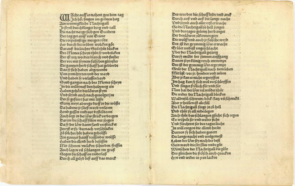 Innenseiten der Wittenbergischen Nachtigall